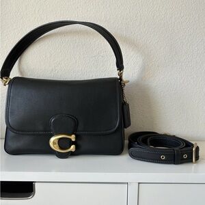 Coach Soft Tabby shoulder bag - Black and gold
